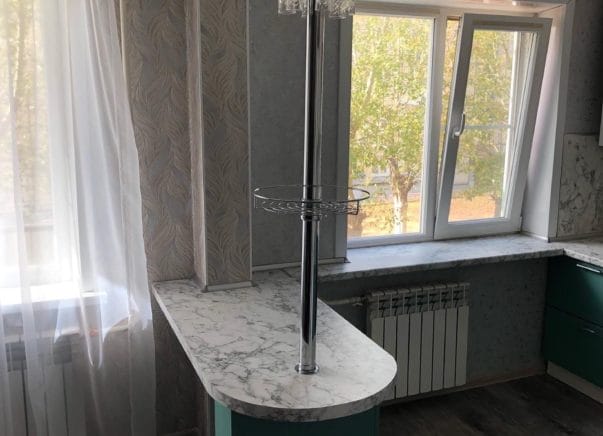 Кухня с барной стойкой Изабелла 1,2х2,3х2,2х1,4 м